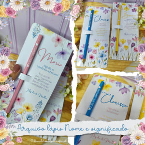Arquivo Card lápis com nome - Dia da Mulher