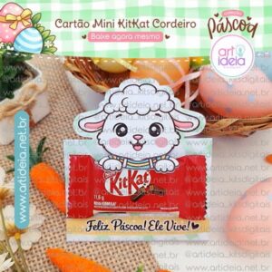 Arquivo Digital - Cartão Mini KitKat Cordeiro Páscoa #2