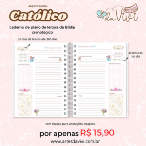 Miolo Católico plano de leitura da bíblia - arquivo digital