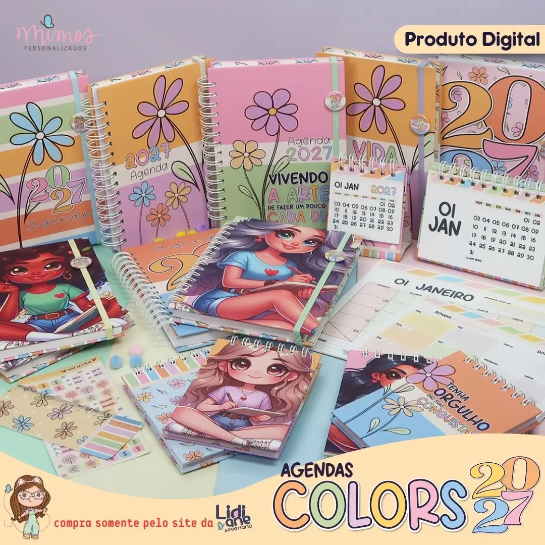ARQ DIG – Agendas COLORS A5 – 2027 ARQ DIG – Agendas COLORS A5 – 2027 - Imagem 1
