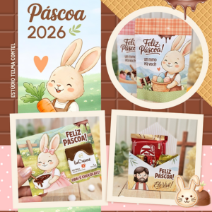 Arquivos Digitais - Printables completo + imagens e fundos - Páscoa 2026