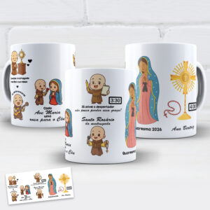 Arte Digital para Caneca Frei Gilson Rosário da Madrugada