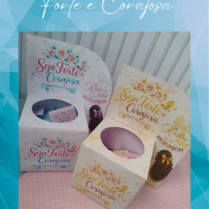 Box Mensagem Forte e Corajosa