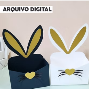CAIXA ENVELOPE ORELHA DE COELHO