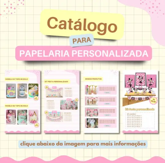 Catálogo para Papelaria Personalizada Catálogo para Papelaria Personalizada - Imagem 1