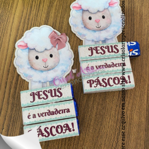 Kit Card bis ovelhinha páscoa cristã