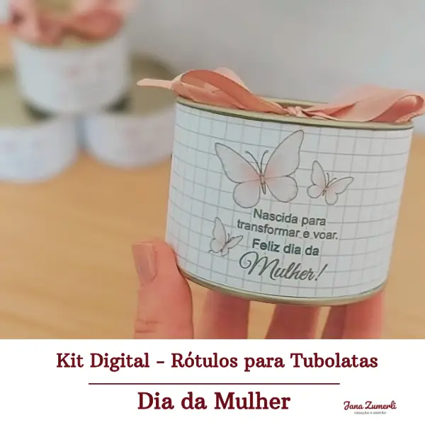 Kit Digital Rótulo para Tubolata - Dia da Mulher Kit Digital Rótulo para Tubolata - Dia da Mulher - Imagem 1