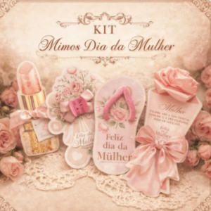 Kit Mimos Dia da Mulher - Batom de Chocolate
