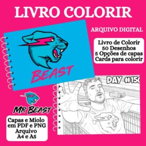 Livro de Colorir - Mr Beast