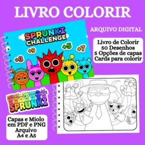 Livro de Colorir - Sprunki