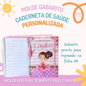 Molde Gabarito Caderneta de Saúde