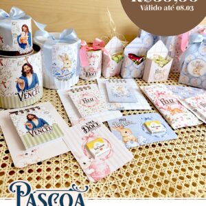 Páscoa 2026 - Combo Printables ( Coelhos + Jesus )
