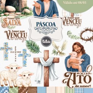 Páscoa 2026 Cristã - Kit Digital