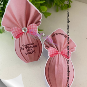 Porta bis ou batom páscoa rosa