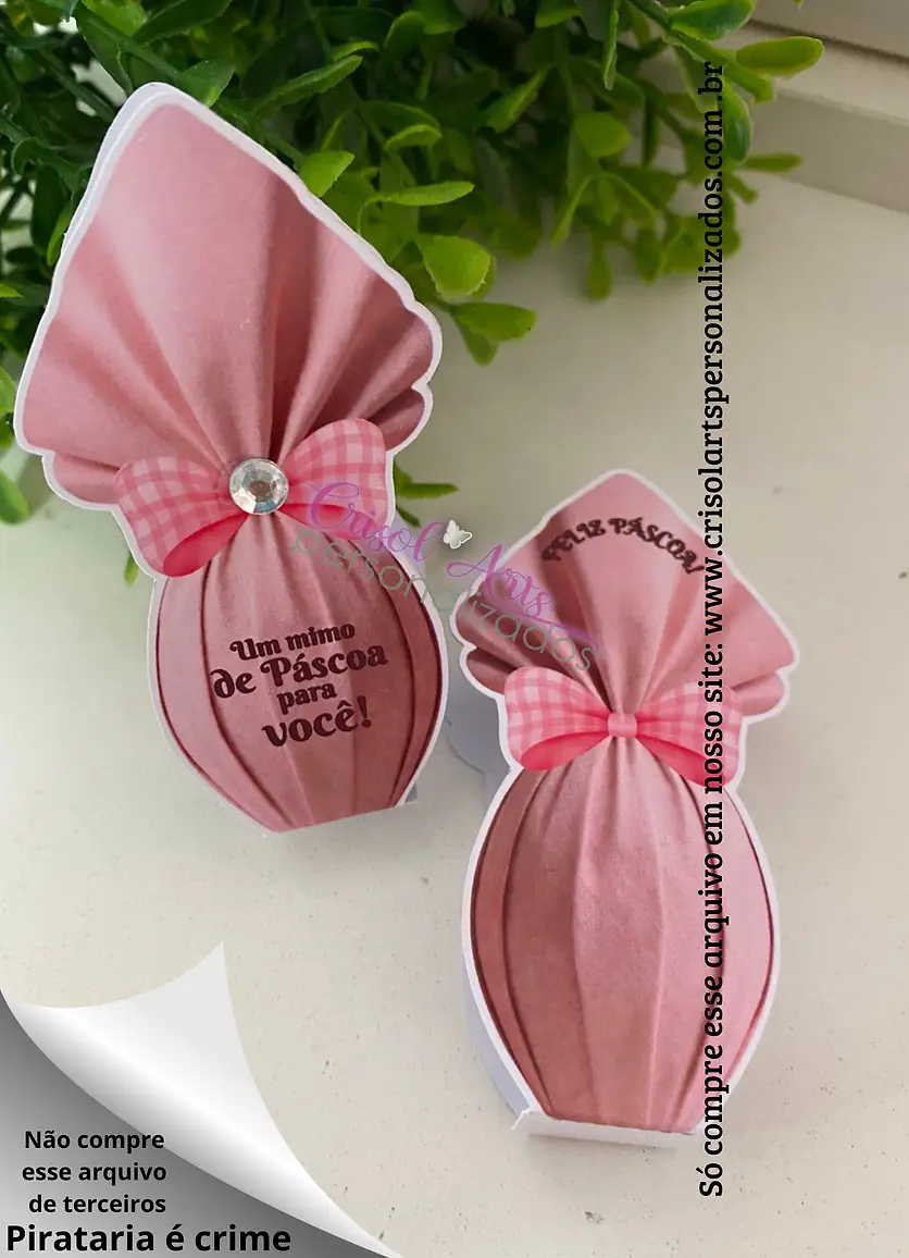 Porta bis ou batom páscoa rosa Porta bis ou batom páscoa rosa - Imagem 1
