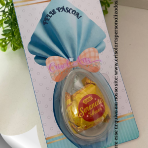 card blister ovo 50g páscoa azul