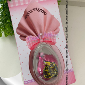 card blister ovo de 50g páscoa rosa