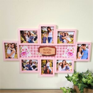 Quadro com 8 fotos grande – Dia das mães