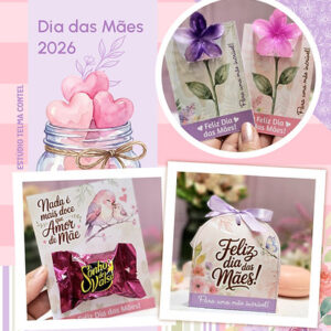 Arquivos Digitais - Printables completo + imagens e fundos - Dia das Mães 2026