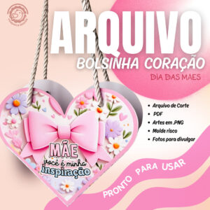 BOLSINHA CORAÇÃO Dia das Mães – Arquivo Digital