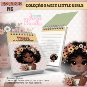 Bloquinho A6 Sweet Little Girls N5