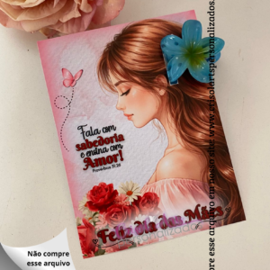 Card mini presilha Mãe
