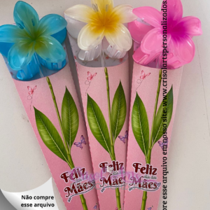Cone grande flor dia das mães
