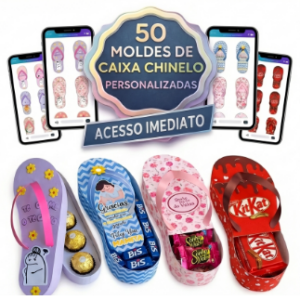 MOLDES DE CAIXA CHINELO MÃE