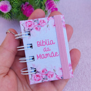 PDF Mini Bíblia Chaveiro Dia Das Mães - Rosa