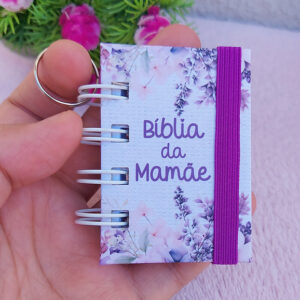 PDF Mini Bíblia Chaveiro Dia Das Mães - Roxa