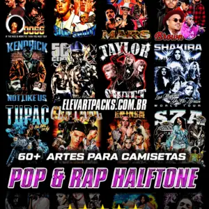 60+ Designs Pop & Rap Halftone