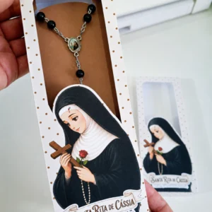 ARQUIVO DIGITAL – CAIXA PARA TERÇO COM VISOR- SANTA RITA DE CÁSSIA