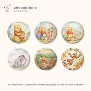 ARTES PARA BÓTONS  URSINHO E AMIGOS