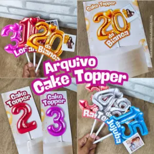 Arquivo Números Cake Toppper