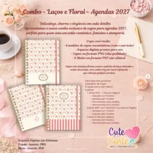 Combo Laços e Floral – Agendas 2027
