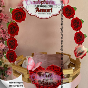 Decoração de cesta dia das mães