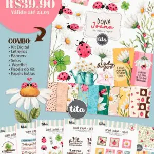 Dona Joana - Combo Ilustrações e Papéis