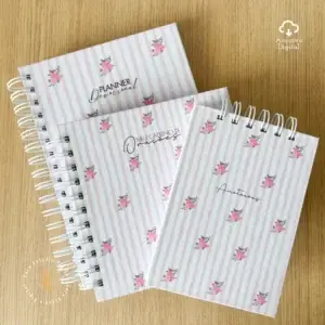 Kit Digital Devocional Evangélico + Caderno de oração + Anotações com versículos no rodapé