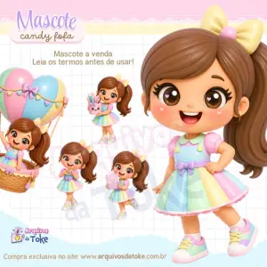MASCOTE CANDY FOFA PNG