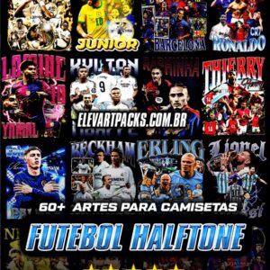 Pack Artes Futebol Halftone 60+