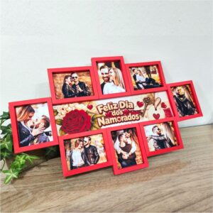 Quadro com 8 fotos grande – Dia dos namorados