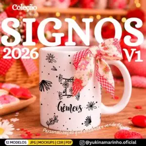 Arte Caneca Signos 2026 – V1