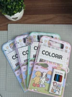 COMBO álbum de figurinhas + bolsinha para caderno