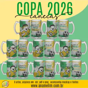 ESTAMPA COPA 2026 CANECAS DE CHOPE