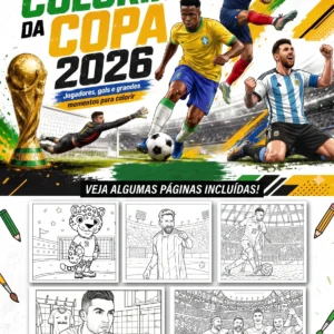 LIVRO DE COLORIR DA COPA 2026