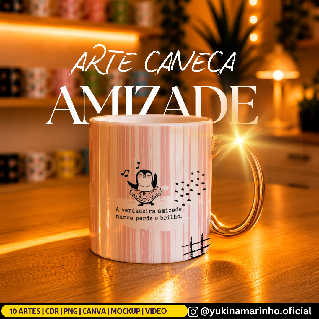 Arte caneca Amizade Arte caneca Amizade - Imagem 1