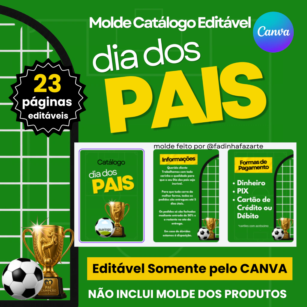 Catalogo Dia dos Pais 2026 Editável pelo Canva Catalogo Dia dos Pais 2026 Editável pelo Canva - Imagem 1