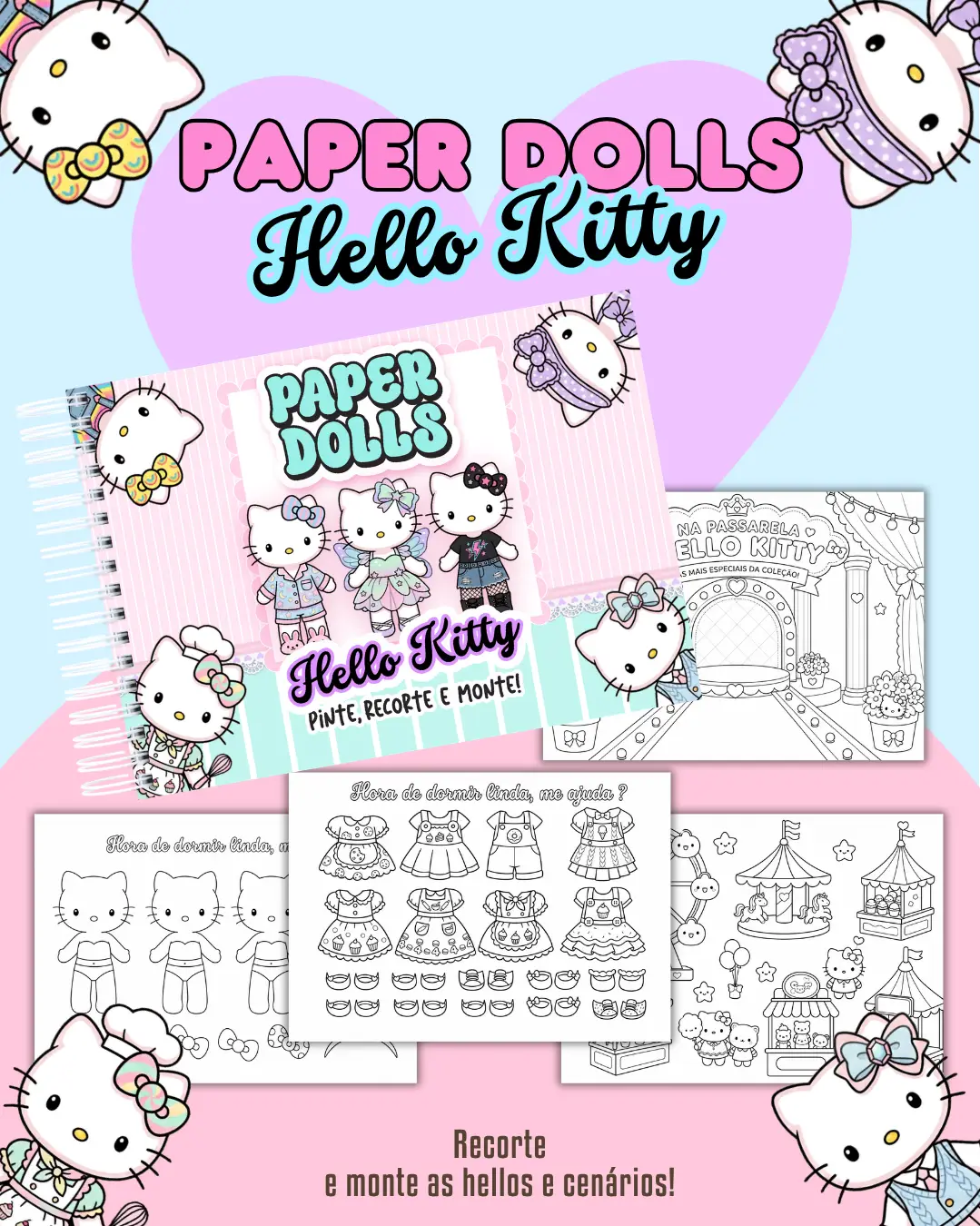 PAPER DOLLS Hello Kitty PAPER DOLLS Hello Kitty - Imagem 1