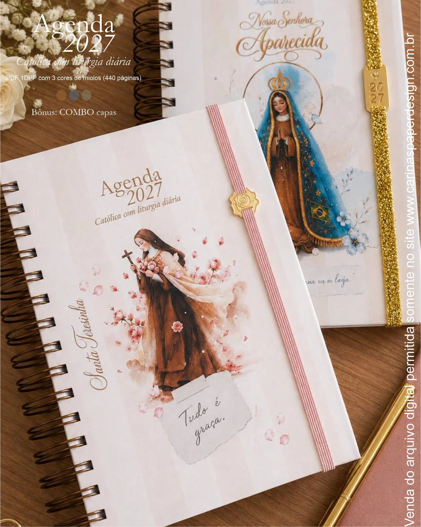 Arquivo digital Agenda Liturgia Diária 2027 1DPP + COMBO capas Arquivo digital Agenda Liturgia Diária 2027 1DPP + COMBO capas - Imagem 1