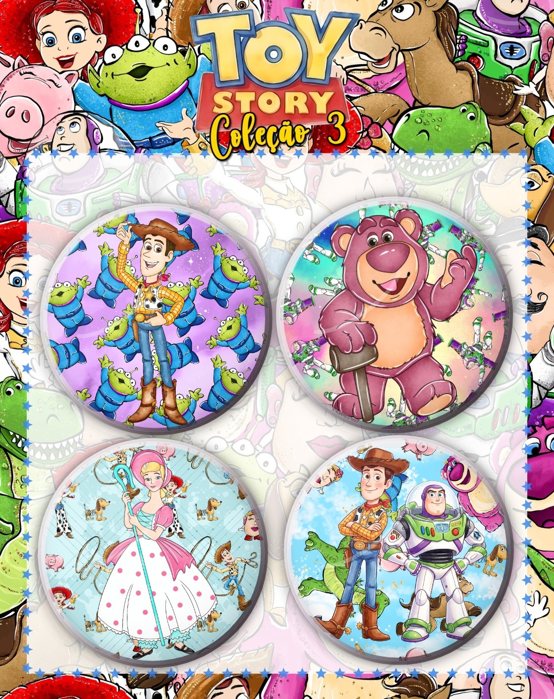 Bottons Toy Story 02 Bottons Toy Story 02 - Imagem 1